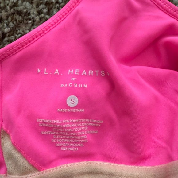 LA Hearts scrunch cropped bikini set - Picture 5 of 5